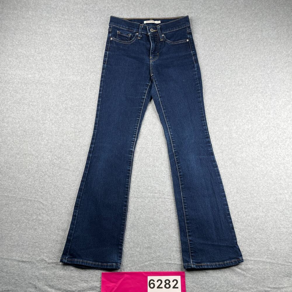 Levis 315 Shaping Bootcut Jeans Womens Size 25 Dark Wash Casual